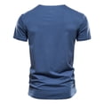 thumbnail image 3 of EQWLJWE Mens Fashion Henley Shirts Long Sleeve Button Cotton T-Shirt with Pocket, 3 of 4