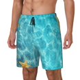 thumbnail image 1 of Lukts Coral And Seashell On The Beach Print Mens Swim Trunks Swim Shorts Quick Dry Bathing Suits for Men Beach Shorts Mesh Lining Swimming Trunks ,Bathing Suit-Small, 1 of 6
