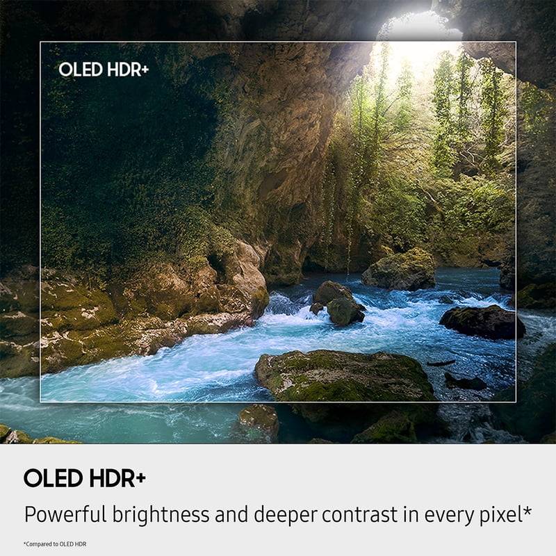 Samsung S90F 55" 4K OLED Smart TV (2025) display and camera view