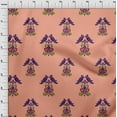 thumbnail image 3 of oneOone Georgette Viscose Fabric Leaves|Bird & Floral Block Fabric Prints By Yard 42 Inch Wide, 3 of 4