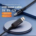 thumbnail image 4 of YIGSECU Multiple Device USB to DC5.5mm 5V/9V/12V Step Up Converters Cable With 8 Adapters For Routers LED Strips Camera Charging, 4 of 15