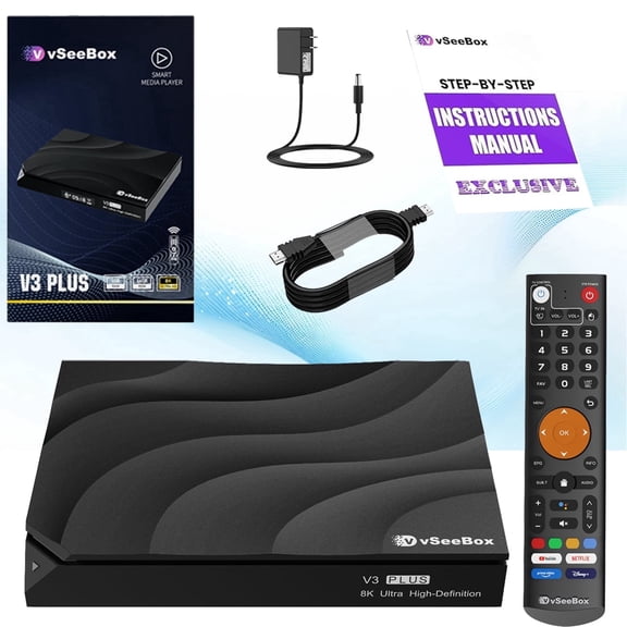 vSeeBox v3 Plus 2025 New Box 4GB 64GB 6K HD