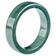 thumbnail image 6 of K-KED Natural A Grade Jade Jadeite Men Women Gift Lucky Glossy Square Circle Ring, 6 of 7