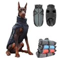 thumbnail image 1 of Lishi Warm Waterproof Dog Coat with Fur Collar - Perfect for Large Dogs, 1 of 4