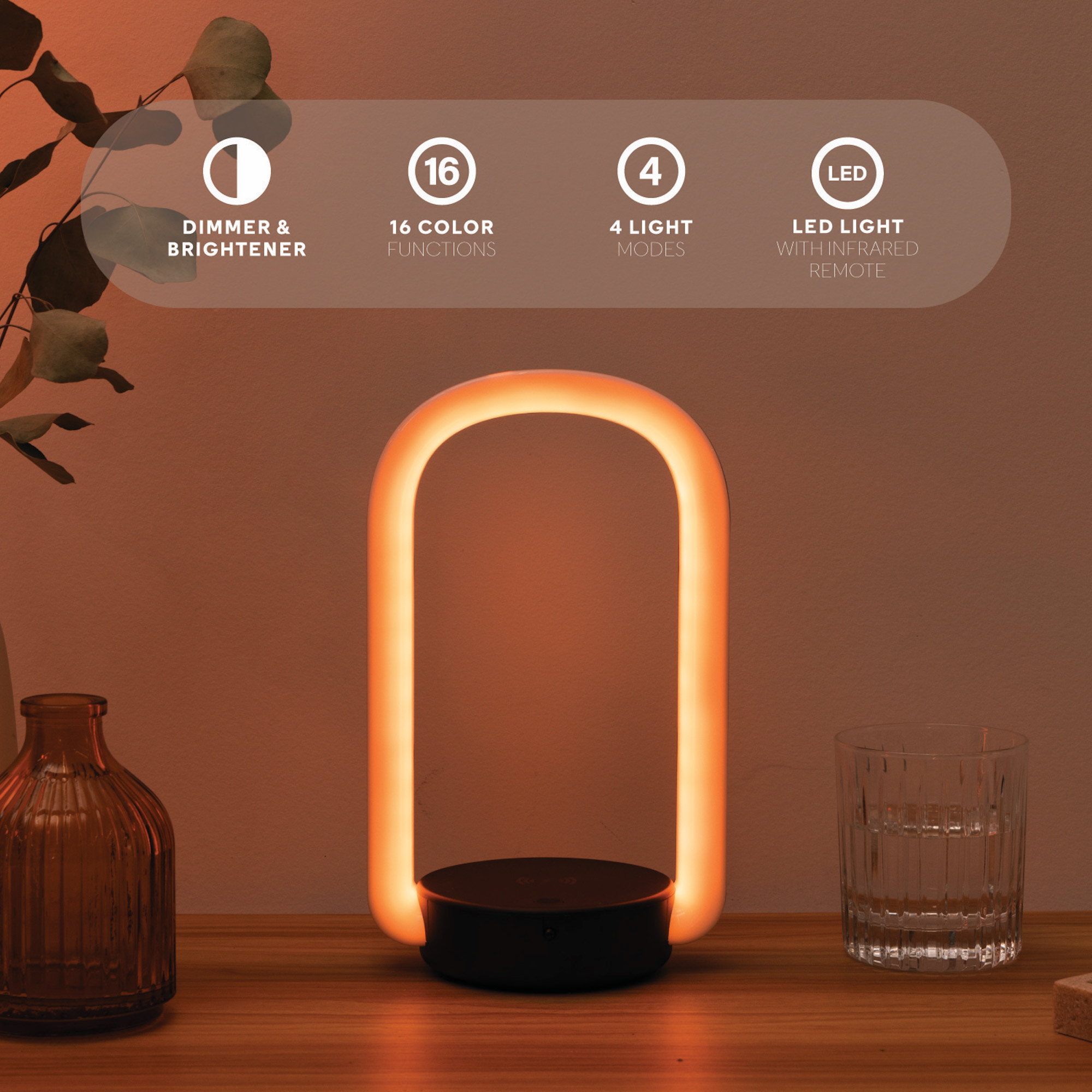 PWRD 3-in-1 LED Wireless Charger with Headphone Stand, Black photo 3