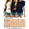thumbnail image 2 of Gomelly Ladies T Shirts Short Sleeve Tops Basic Women Relax Fit Beach Tunic Blouse Dandelion Print Tees Hidden Green L, 2 of 2