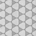 thumbnail image 1 of Ahgly Company Machine Washable Indoor Square Transitional Platinum Gray Area Rugs, 4' Square, 1 of 7