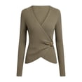 thumbnail image 3 of Plus Size Women Hoodie Solid Color Loose Ladies Sweater Spring And Autumn One Word Shoulder Exposed Shoulder Hood Sweater, 3 of 4