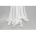 thumbnail image 3 of 100 Pack Heavy Duty 8 Inches (50lbs) Zip Cable Tie Down Strap Wire Uv White Clear Natural Nylon Wrap, 3 of 5