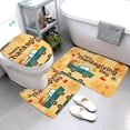 thumbnail image 3 of Bathroom Rugs Sets 3 Piece - Happy Thanksgiving Day Absorbent Non Slip Bath Mats, U-Shape Toilet Lid Cover, Contour Mat, Soft Washable Shower Mats Bath Rug Mat for Bathroom Tub Toilet, 3 of 7