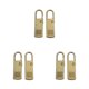 thumbnail image 3 of Inteprter Deslizadores de cremallera Pull Extension Mend Fixer Repair Antideslizante Pull Tab Zipper Head para bolsa Zapatos Oro claro Type1 NO1, 3 of 6
