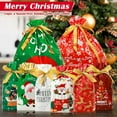 thumbnail image 3 of 34pcs Christmas Gift Bags Assorted Sizes, Christmas Drawstring Gift Bags Bulk for Holiday Gift Wrapping Xmas Party Favors (8 Patterns & 3Sizes),Grey,1, 3 of 8