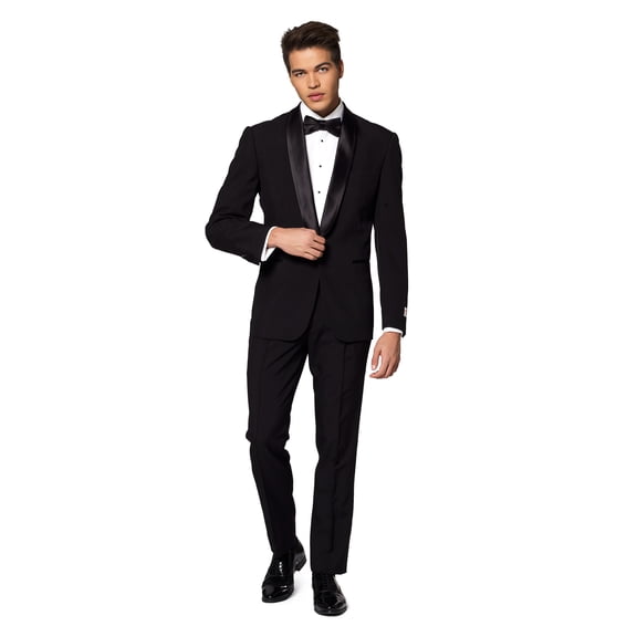 OppoSuits Men's Jet Set Black Festive Tuxedo