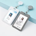 thumbnail image 3 of Dujiujun Aluminium Alloy Staff Badge Holder Secure ID Card Case Fade-resistant Work Badge for Work Permits Certificates, 3 of 8