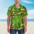 thumbnail image 2 of Pofeuu Cactus And Succulents Print Hawaiian Shirt for Men Sleeves Casual Button Down Summer Beach Dress Shirts T-Shirts,Large, 2 of 7