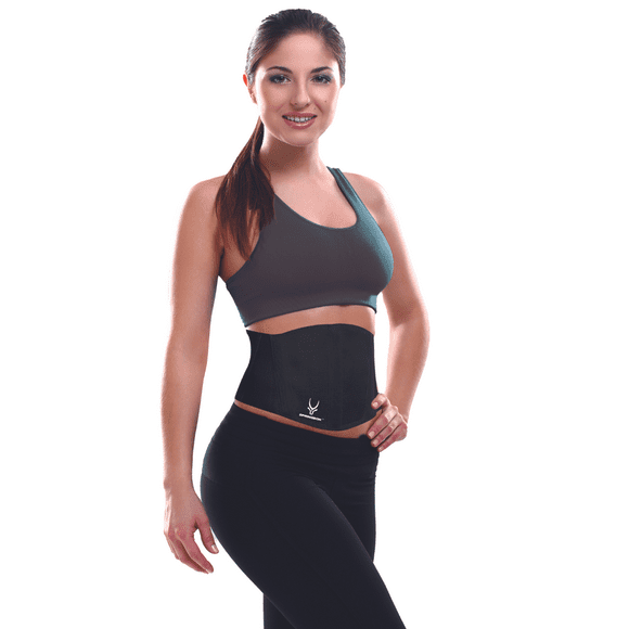 SPRINGBOK FITNESS Abdominal Binder for Men & Women (1 Pc, Black) – Post-Surgery Hernia Support, Post C-Section Recovery, Abdominal Injury Relief, and Support for Natural Birth Recovery