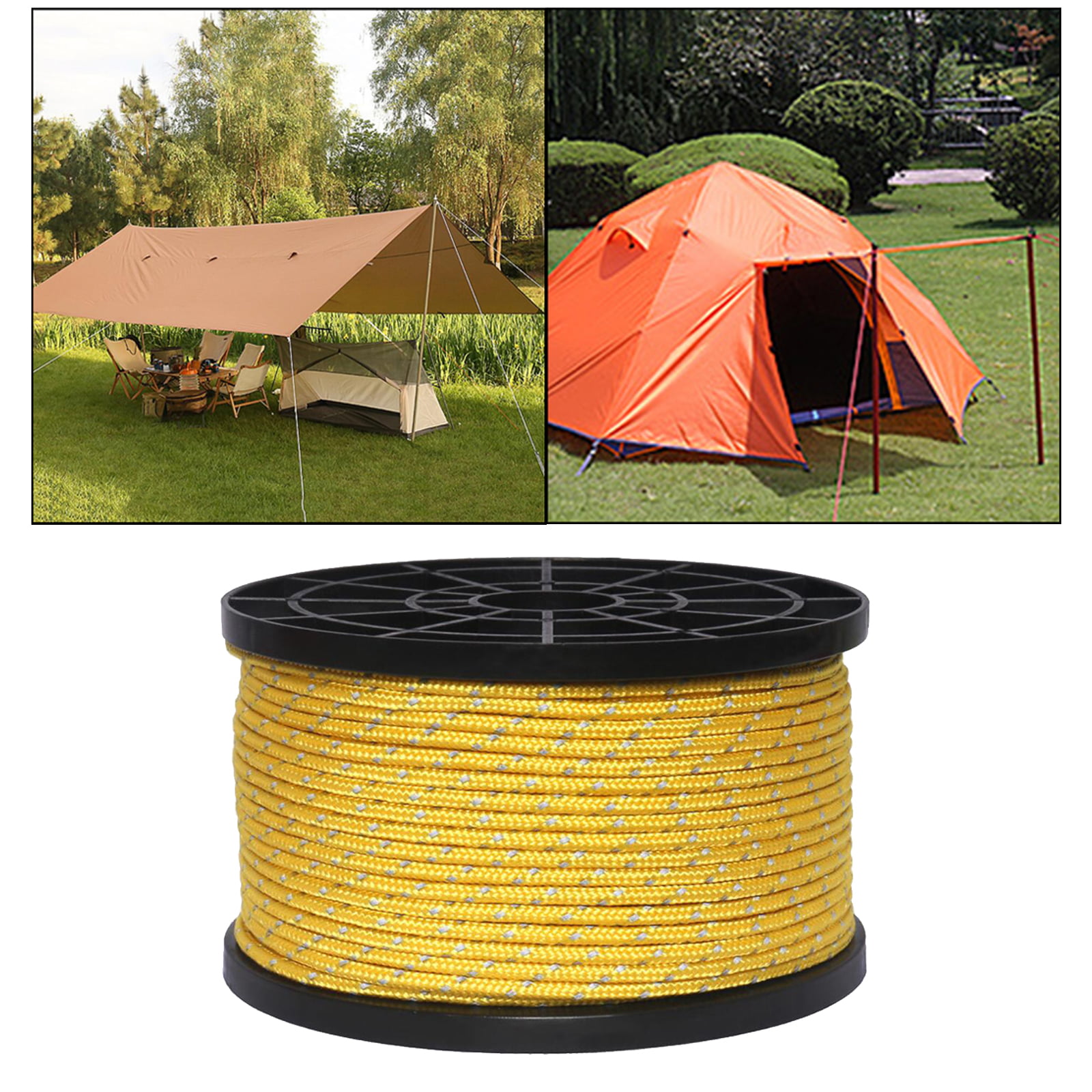 Yellowstone Outdoor Camping Glow in the Dark Rope 3/8" Thick 15m 50ft Long 