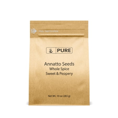 Pure Original Ingredients Annatto Seeds 10 Ounce Whole Seeds Sweet & Peppery Cooking & Baking
