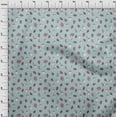 thumbnail image 3 of oneOone Cotton Poplin Dusty Teal Blue Fabric Strawberry Fruits Diy Clothing Quilting Fabric Print Fabric By Yard 42 Inch Wide, 3 of 4