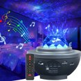 thumbnail image 4 of Lámpara Proyección de cielo estrellado con luz nocturna proyector LED colorido de Ehuebsd galaxia USB luz de atmósfera compatible con Bluetooth decoración para dormitorio de niños, 4 of 9