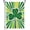 Green, variant on Luck Clovers St. Patrick''s Day Garden Flag Welcome Shamrocks Primitive 12 X 18 Double Sided Yards Flag Banner for Outside Decoration