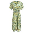 thumbnail image 3 of WILLBEST Vestidos de Mujer 2025 Nuevo Vestido Largo con Estampado de Encaje, Manga Corta, Cuello En V y Abertura con Lazo Extra Grande, 3 of 3