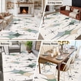 thumbnail image 5 of 6'x9' Area Rugs, Green Beige Diamond Indoor Outdoor Area Rug for Living Room Bedroom, Modern Geometric Middle Century Pink Washable Bathroom Rugs Kitchen Floor Carpet Mats Home Decor Aesthetic, 5 of 8