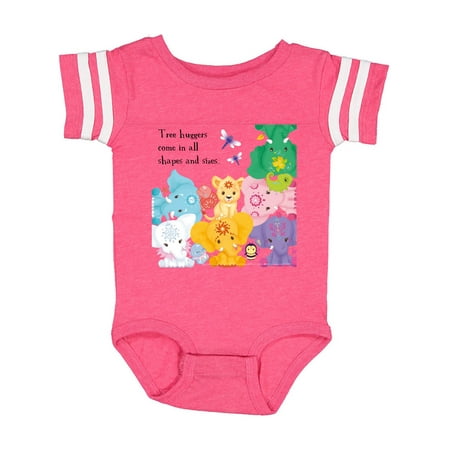 

Inktastic Cute Elephants Tree huggers Come In All Shapes And Sizes Gift Baby Boy or Baby Girl Bodysuit