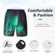 thumbnail image 3 of Fotbe Northern Lights 2 Traje de Baño para Hombre – Shorts de Natación de Secado Rápido con Forro y Bolsillos-Small, 3 of 6