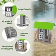thumbnail image 2 of TEMOGU-Bird Feeders for Outdoors Metal with 2 Suet Cage Cake Squirrel Proof Hanging Bird Feeder Large Capacity Wild Bird Feeder Easy Clean&Anti-Rust (Green), 2 of 4