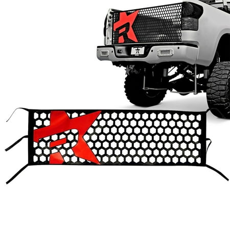 RBP Red Star Honeycomb Tailgate Net For Full Size Truck (Best Full Size Pickup Truck)