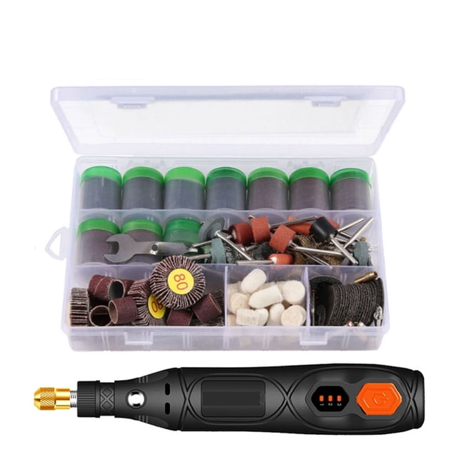 Perceuse Sans Fil Outil Rotatif Menuiserie Gravure DIY pour Graveur Perceuse Sans Fil Mini Perceuse Électrique avec Outils, Compacte et Légère Portable
