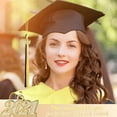 thumbnail image 4 of Tassel Decoration Hanging Date Drop Tassel Pendant Polyester Tassel; Hanging Graduation Cap Drop Prop, Gold and Black, 4 of 9
