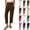 08# Brown, variant on Women's Cotton Linen Capri Pants Summer Lightweight Elastic Waist Work Pant Ankle Cropped Trousers with Pockets 2026 Army Green XXL