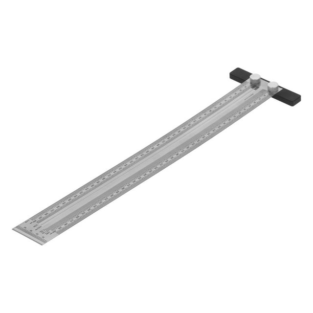 T Square Ruler, Scribing Line Ruler Woodworking Scribing Gauge Stainless Steel Woodworking Ruler For Home For Outdoor For Craft For Woodworking