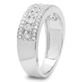 thumbnail image 2 of Dazzlingrock Collection 0.35 Carat (ctw) 10K White Diamond Anniversary Wedding Stackable Band 1/3 CT, White Gold, Size 7.5, 2 of 4