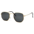 thumbnail image 1 of Gafas de Sol Pro Acme C8 con Montura Hexagonal Dorada y Lentes Grises, 1 of 6