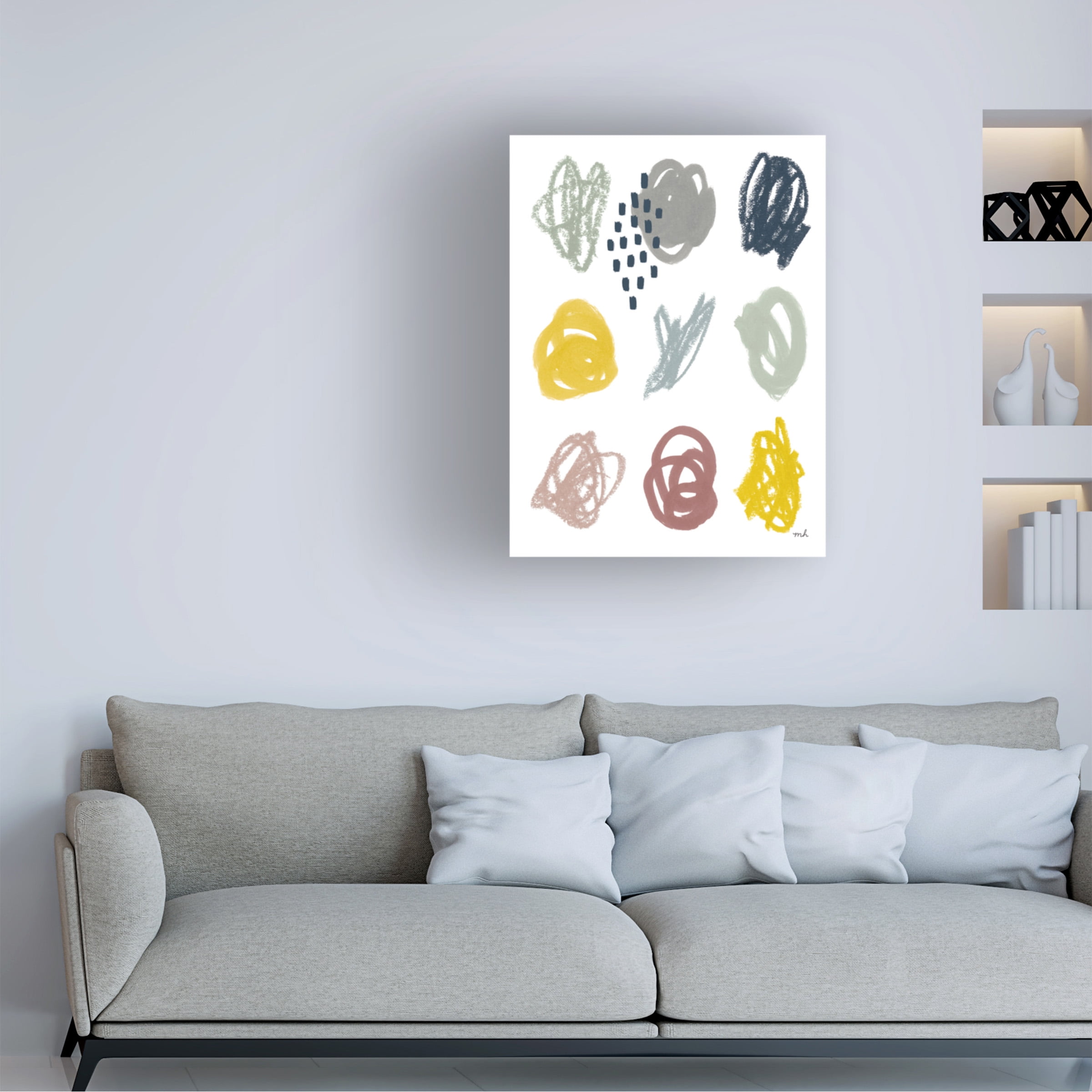 Moira Hershey 'Scribble II' Canvas Art