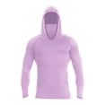 thumbnail image 3 of Stamzod Lightweight Hoodie Men Summer Solid Color Hiking Camping Fishing Hoodie with Mask Casual Loose Plus Size Sun Protection Shirts for Men Purple XXXL, 3 of 4
