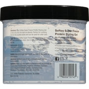 Softee Super Freeze Protein Styling Gel 32 oz. Jar, Unisex, Clarifying, Strengthens Hair