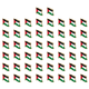 thumbnail image 1 of Insignias nacionales de la bandera de Palestina, insignia esmaltada de cristal, traje de recuerdo (19x18mm), 1 of 2