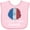 AD-Pink, variant on Inktastic I'm So Cute, I Must Be French Sunflower France Flag Boys or Girls Baby Bib
