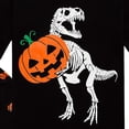 thumbnail image 4 of oqasdz Halloween Toddler Kids Boys Pajamas Pumpkin Dinosaur Pattern 2 Piece Pjs Set Long Sleeve Sleepwear Home Outfits Clothes Sets,Black,Size 7 Y-8 Y, 4 of 4