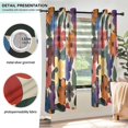 thumbnail image 3 of Yayeee Window Curtains Set of 2 for Living Room Light Filtering 63"x42", Large Colorful Flowers Pattern, 3 of 7