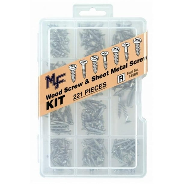 Midwest Fastener Corp 221pc Wood and Sheet Metal Screwdriver