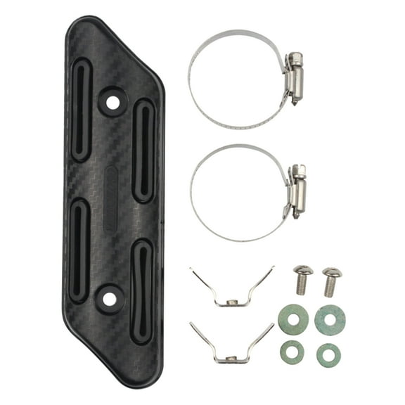 URTERYSER Motorcycle Exhaust Protector Can Dirt Bikes Accessories Silicone Guard Anti-hot Black