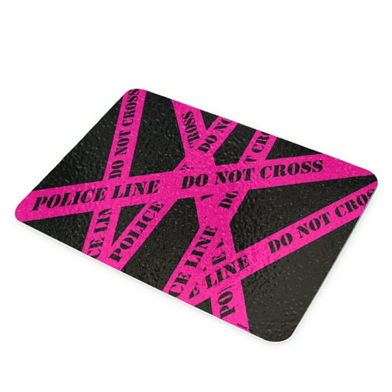 KuzmarK Glass Cutting Board - Police Line Do Not Cross