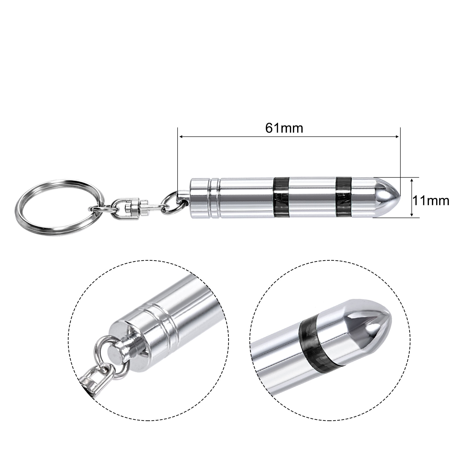 Anti-Static Keychain Static Release Secondary Electricity Discharge ESD Keyring. (4 Colors, 1 Set)
