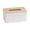 White, variant on Wooden Tissue Box Cover - Rectangular Wood Tissue Holder for Disposable Paper Facial Tissues, Bathroom Vanity, Bedroom Dresser, Night Stand, Desk Storage Organizer