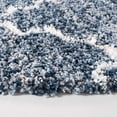 thumbnail image 4 of SAFAVIEH Melrose Giffard Geometric Quatrefoil Shag Area Rug, Navy/Ivory, 6'7" x 6'7" Round, 4 of 8